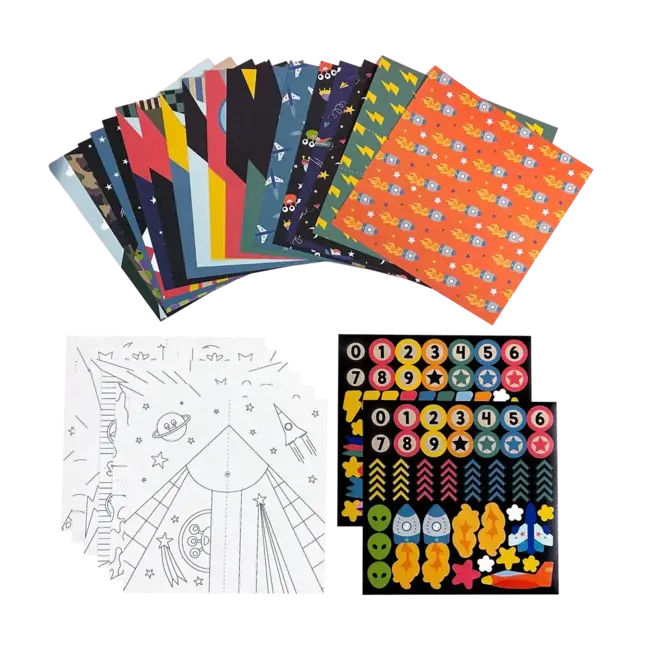 Ooly DIY Paper Airplanes Activity Kit | 24 Designs