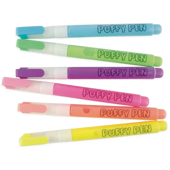 Ooly Magic Puffy Neon Pens | Set of 6
