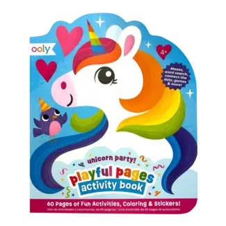 Ooly Playful Pages: Activity Book | Unicorn Party