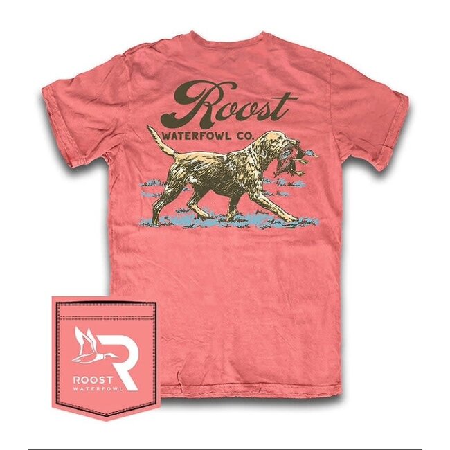 Fieldstone Vintage Retriever Tee in Watermelon | YXS