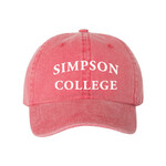 College House Washed Twill Red Cap