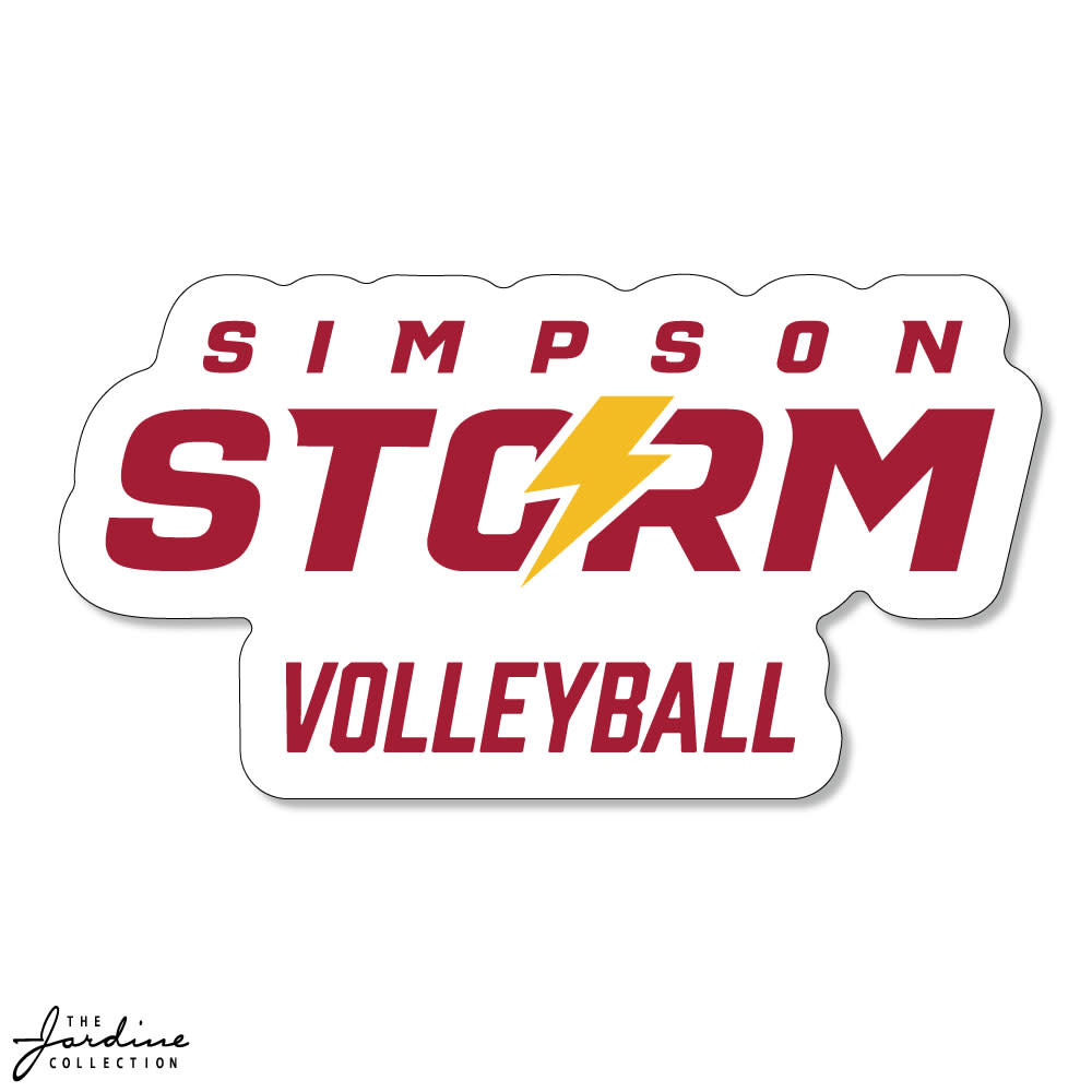 Jardine Volleyball Decal Simpson College Spirit Shop