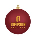 Shatterproof Simpson College Red Bulb Ornament