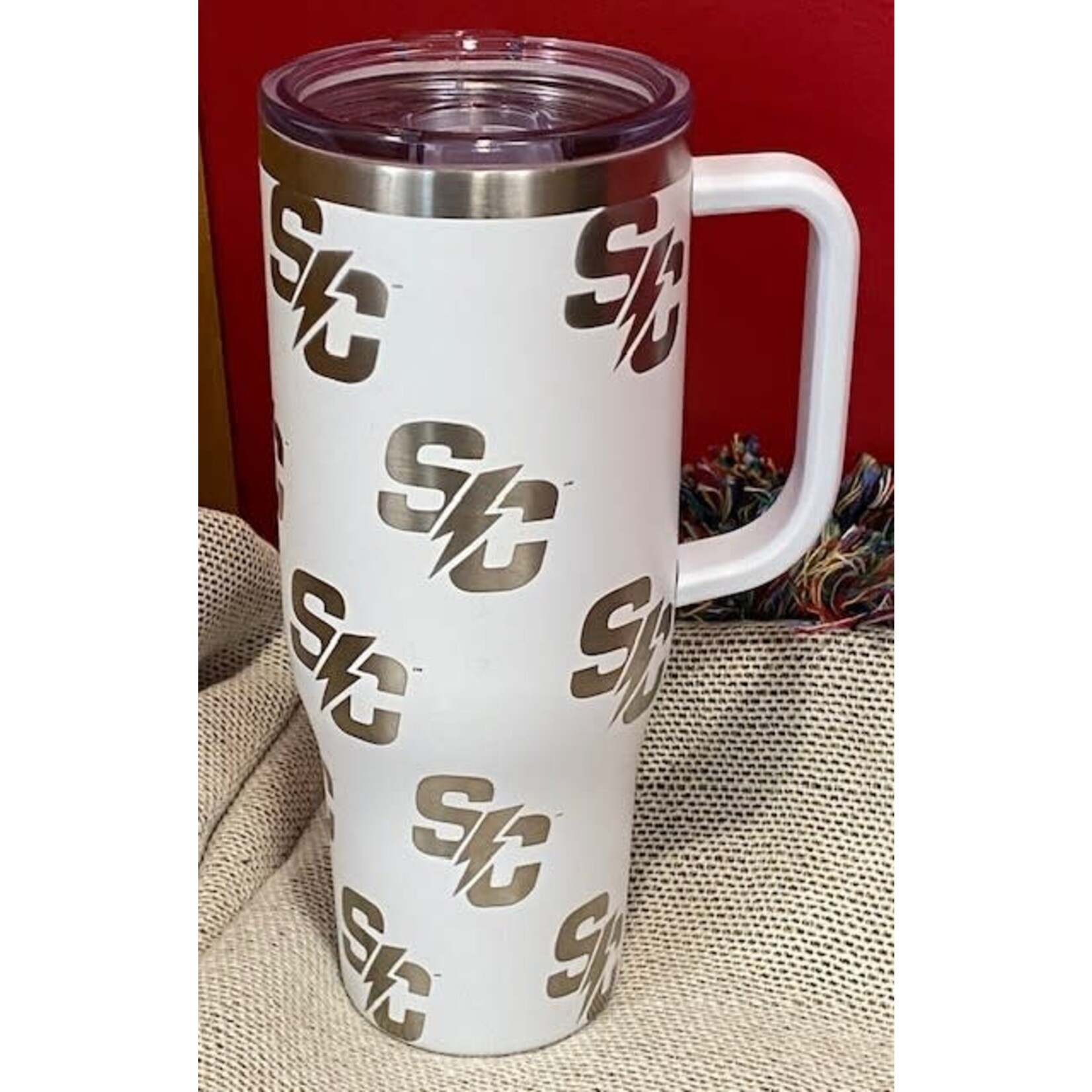 Harp & Bud Designs Alum - SC Tumbler White