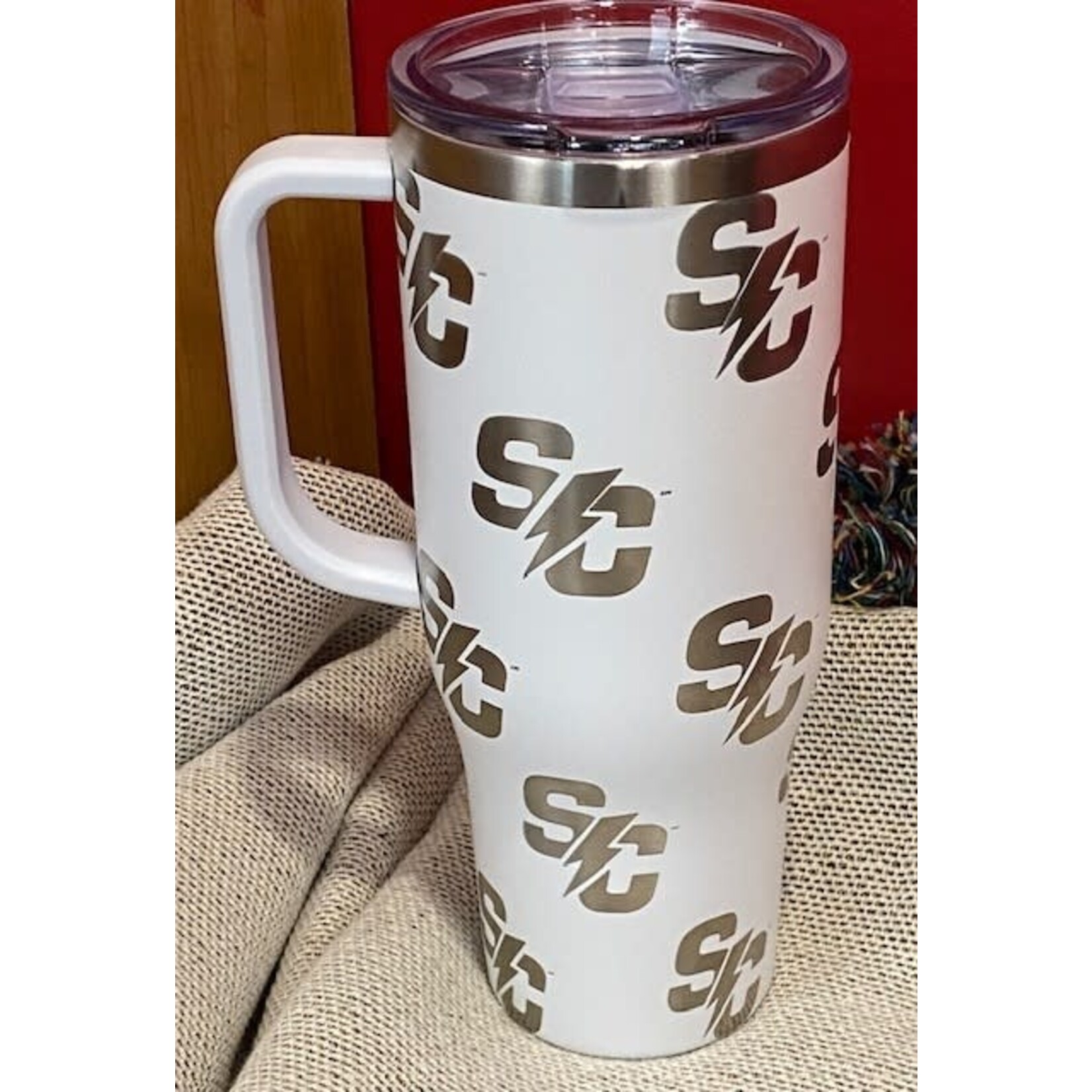 Harp & Bud Designs Alum - SC Tumbler White