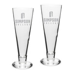 Campus Crystal DROP SHIP - Pilsner Beer Glasses Set