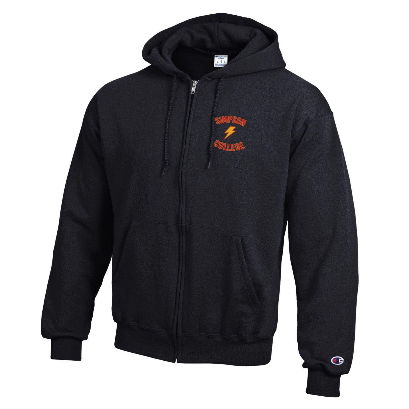 Champion Powerblend Full Zip Black Hood