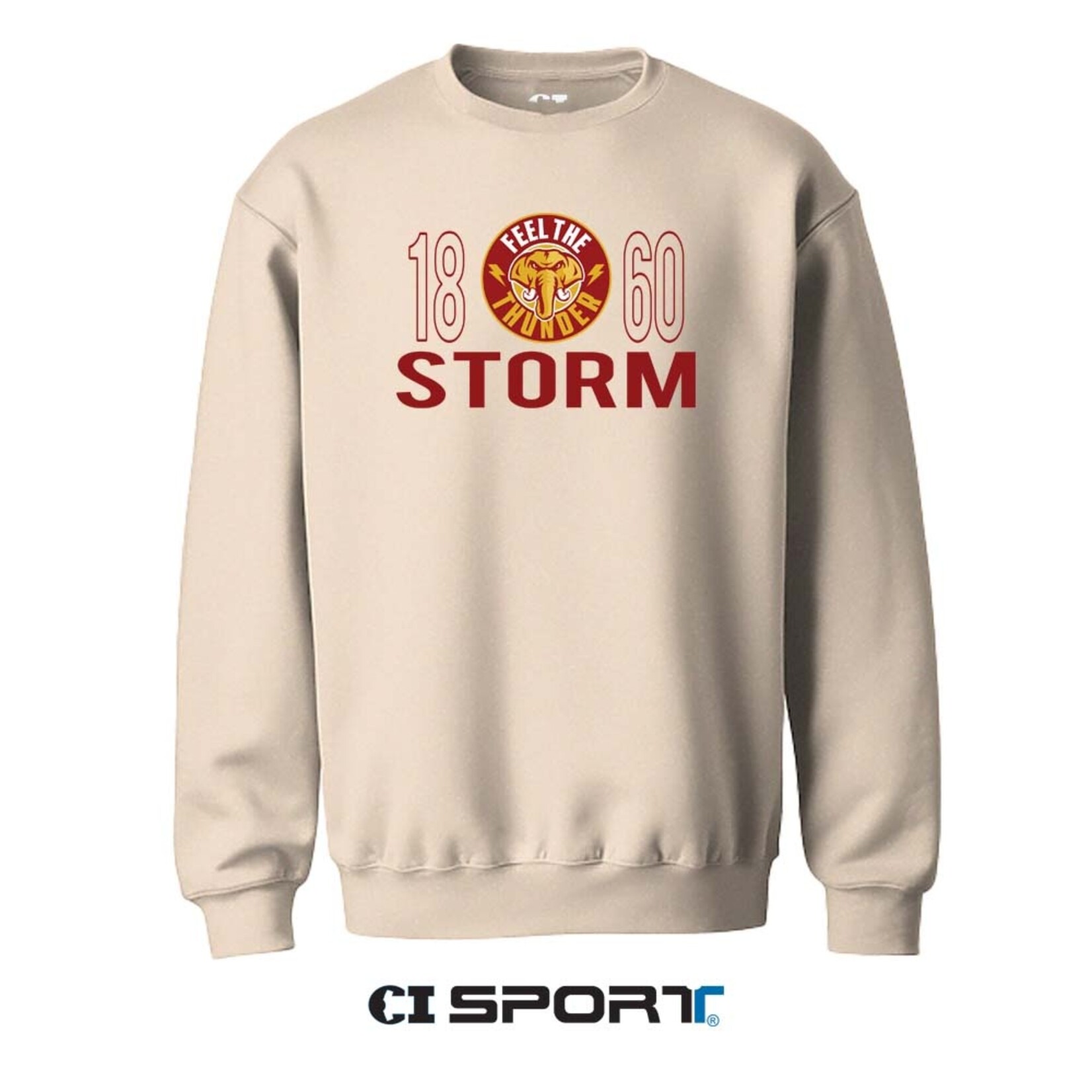 CI Sport Simpson College Dumar crew sweatshirt-Sand