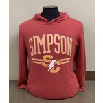 League Hooded LS Tee Cardinal