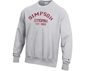 Champion Reverse Weave Crew Silver Grey Heather - Simpson College