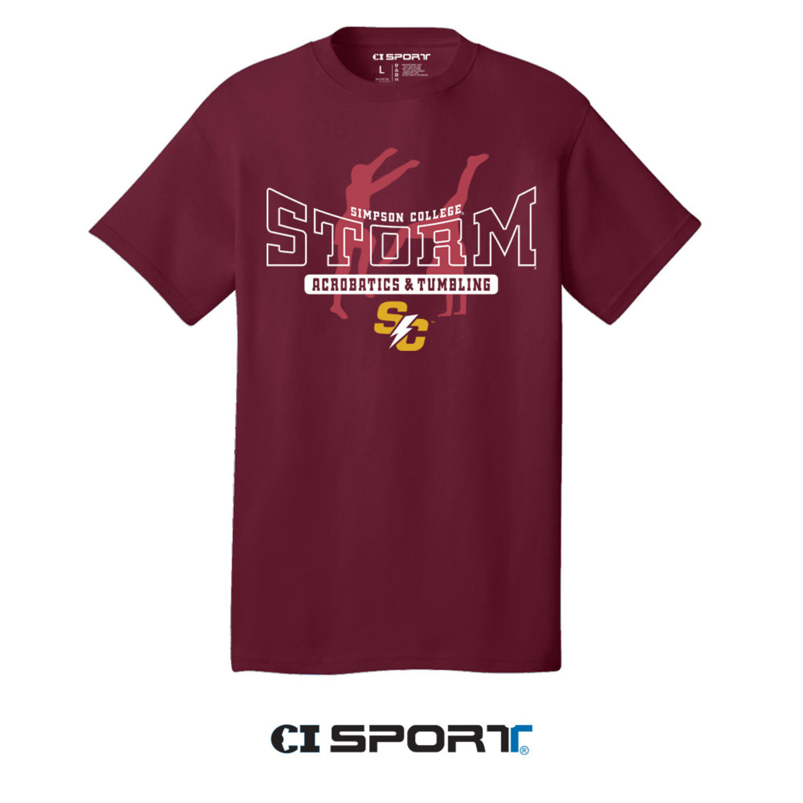 CI Sport Acrobatics & Tumbling Tee Cardinal