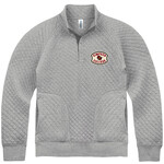 New Agenda Quilted Snap Fleece Grey