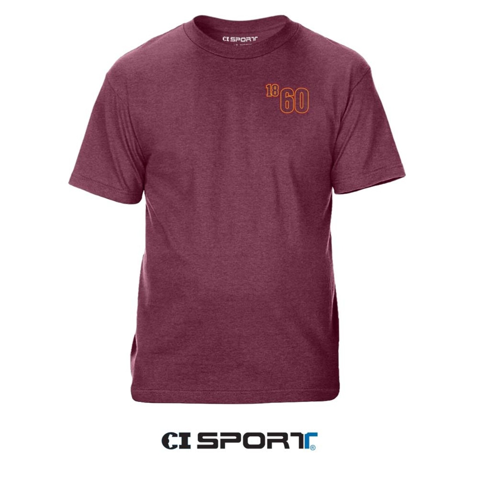 【Sinoon】Signature Logo T-Shirts 9COLOR CI Sport Simpson College 1860 Tee Burgundy Heather - Simpson
