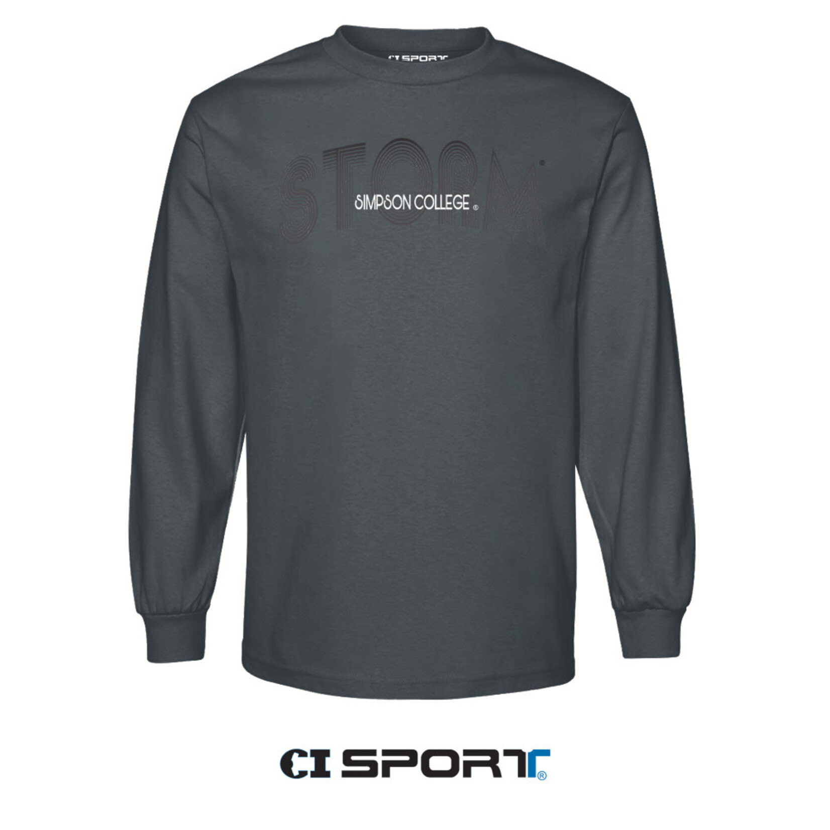 CI Sport Long Sleeve Tee Charcoal