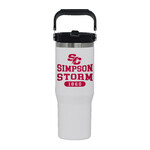 Spirit Products, Ltd Sport Bottle White w/Crimson