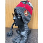 LogoFit Elk horn  Fleece-Lined Earflap hat w/Tassels