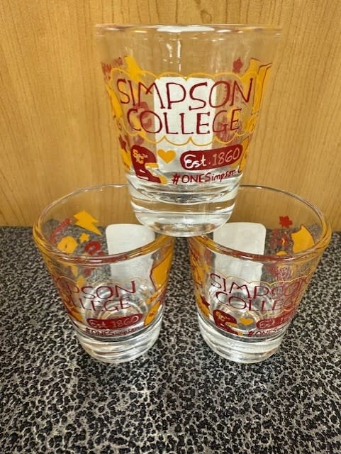 Neil Enterprises Julia Gash 1.75oz shot glass - Simpson College
