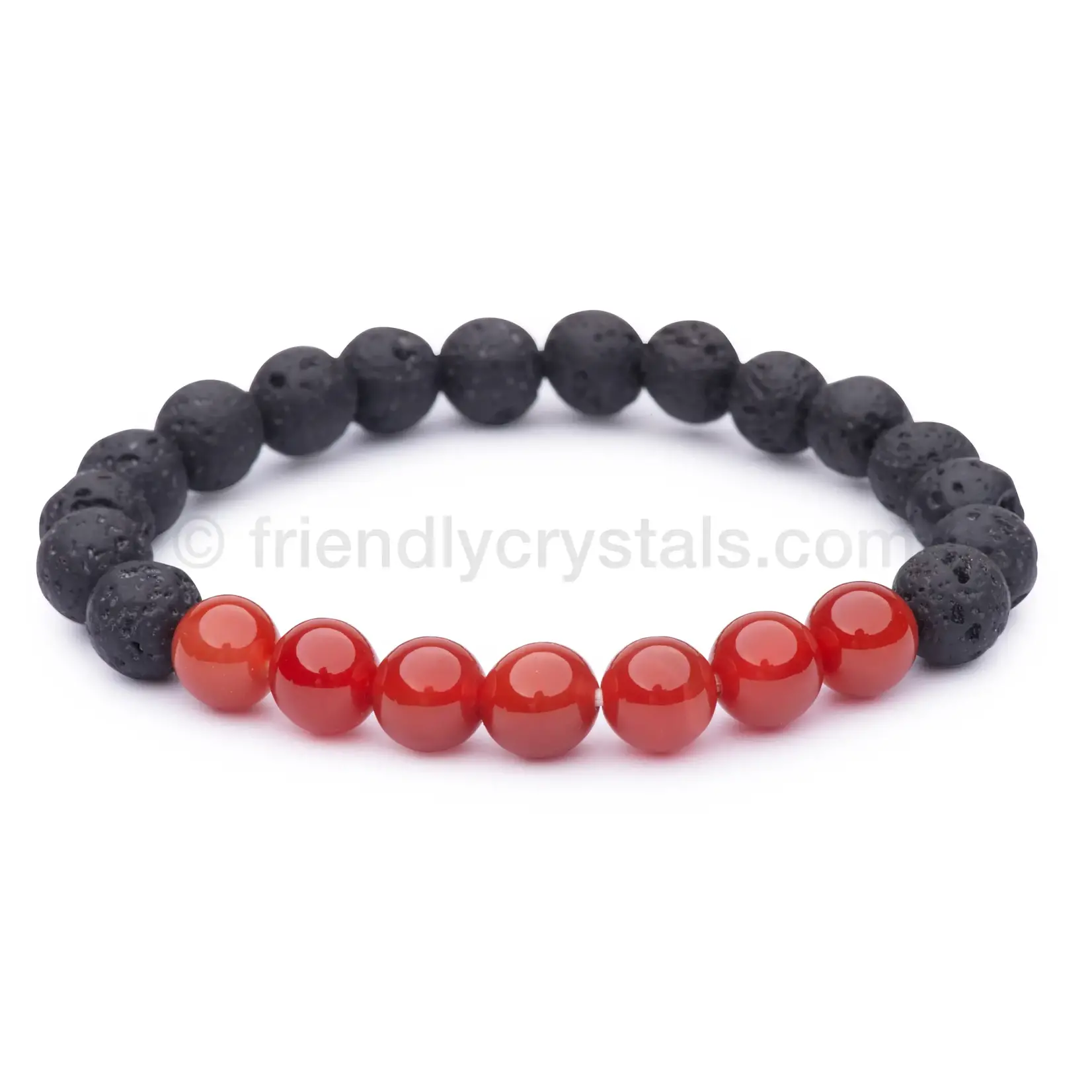 Friendly Crystals Carnelian Lava Braceklet (Success)