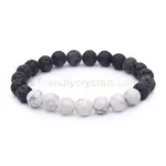 Friendly Crystals Howlite Lava Bracelet