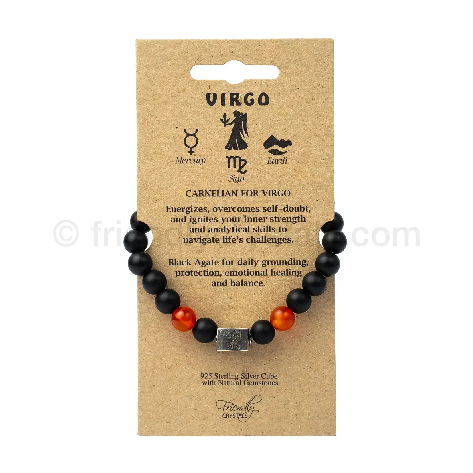 Friendly Crystals Virgo Zodiac Bracelet