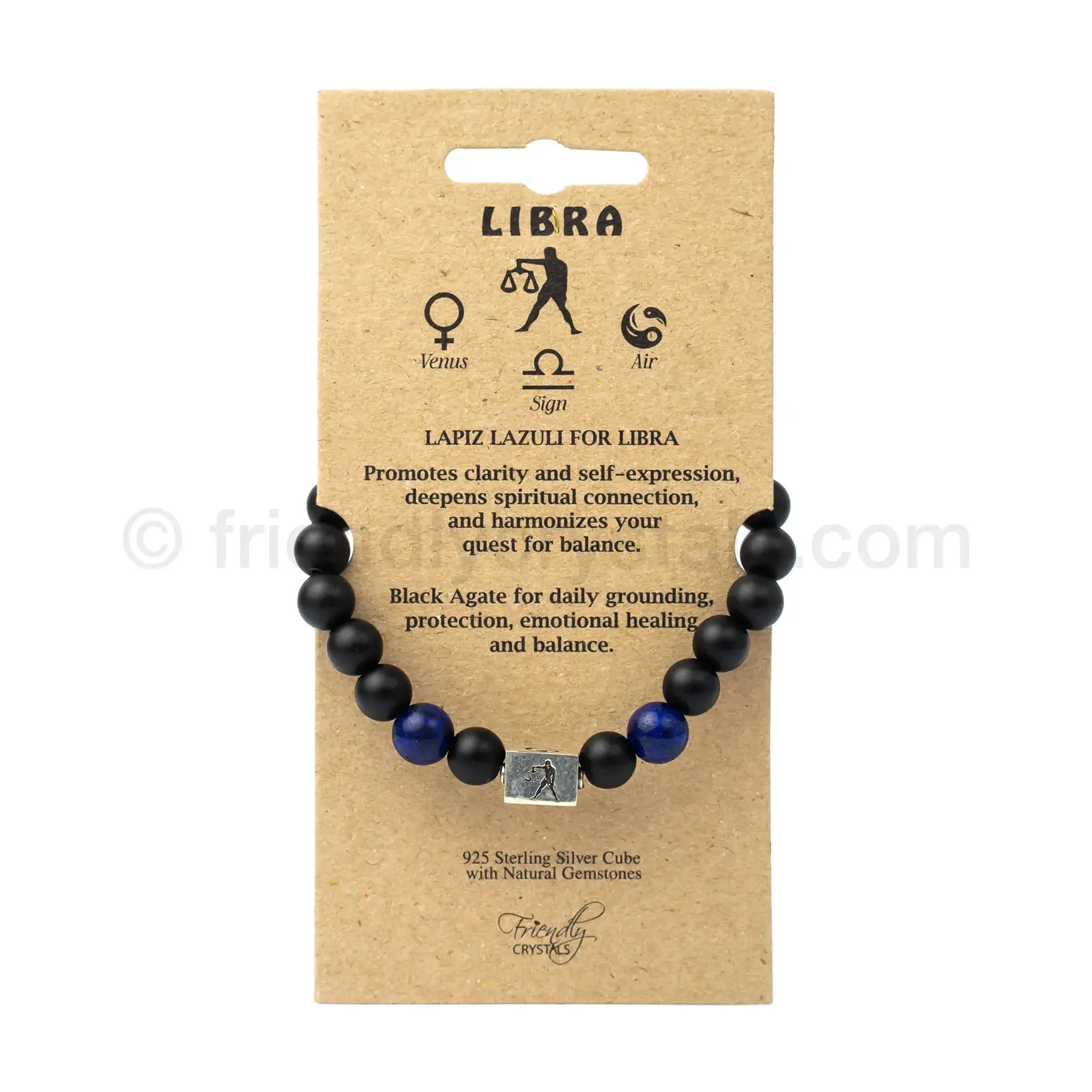 Friendly Crystals Libra Zodiac Bracelet