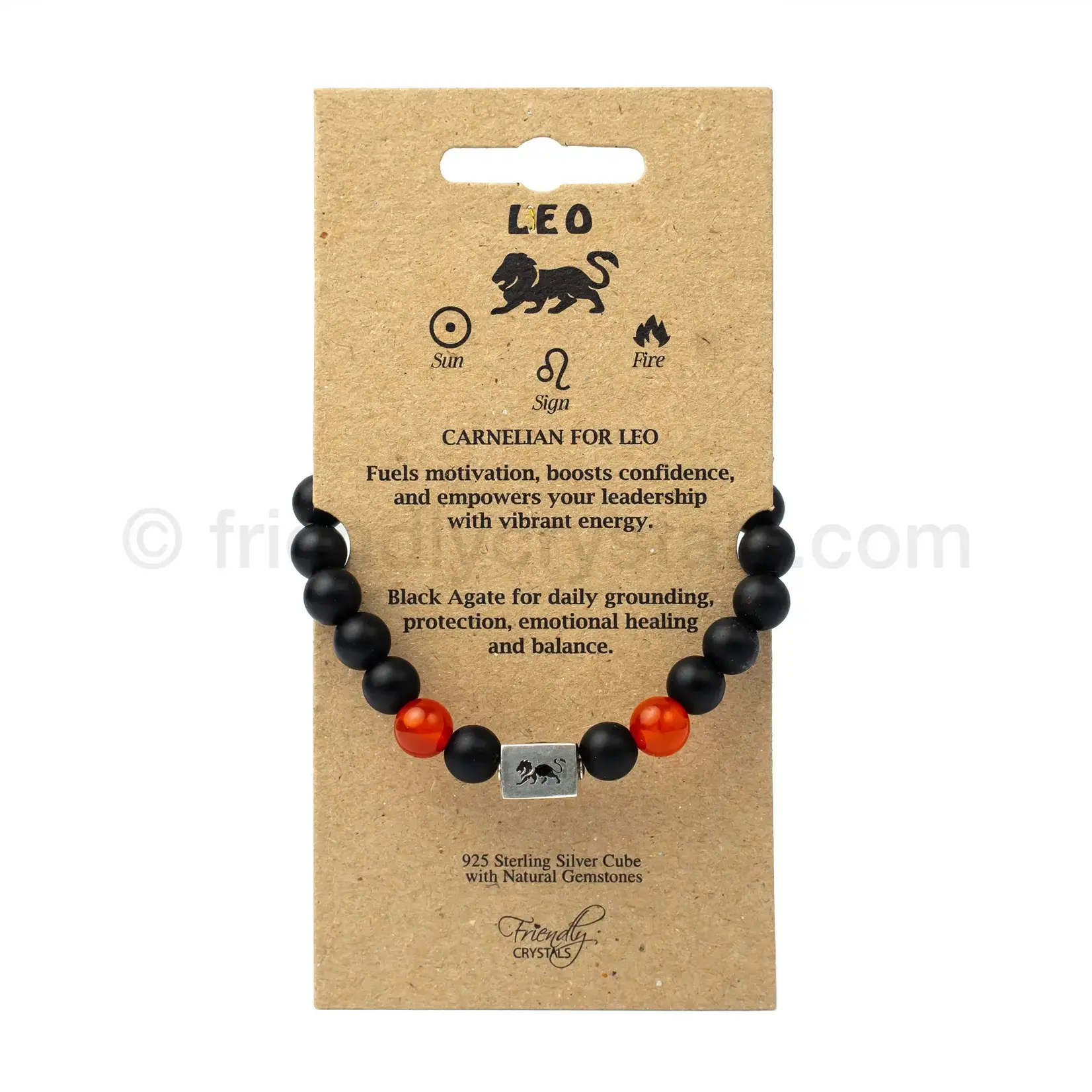 Friendly Crystals Leo Zodiac Bracelet