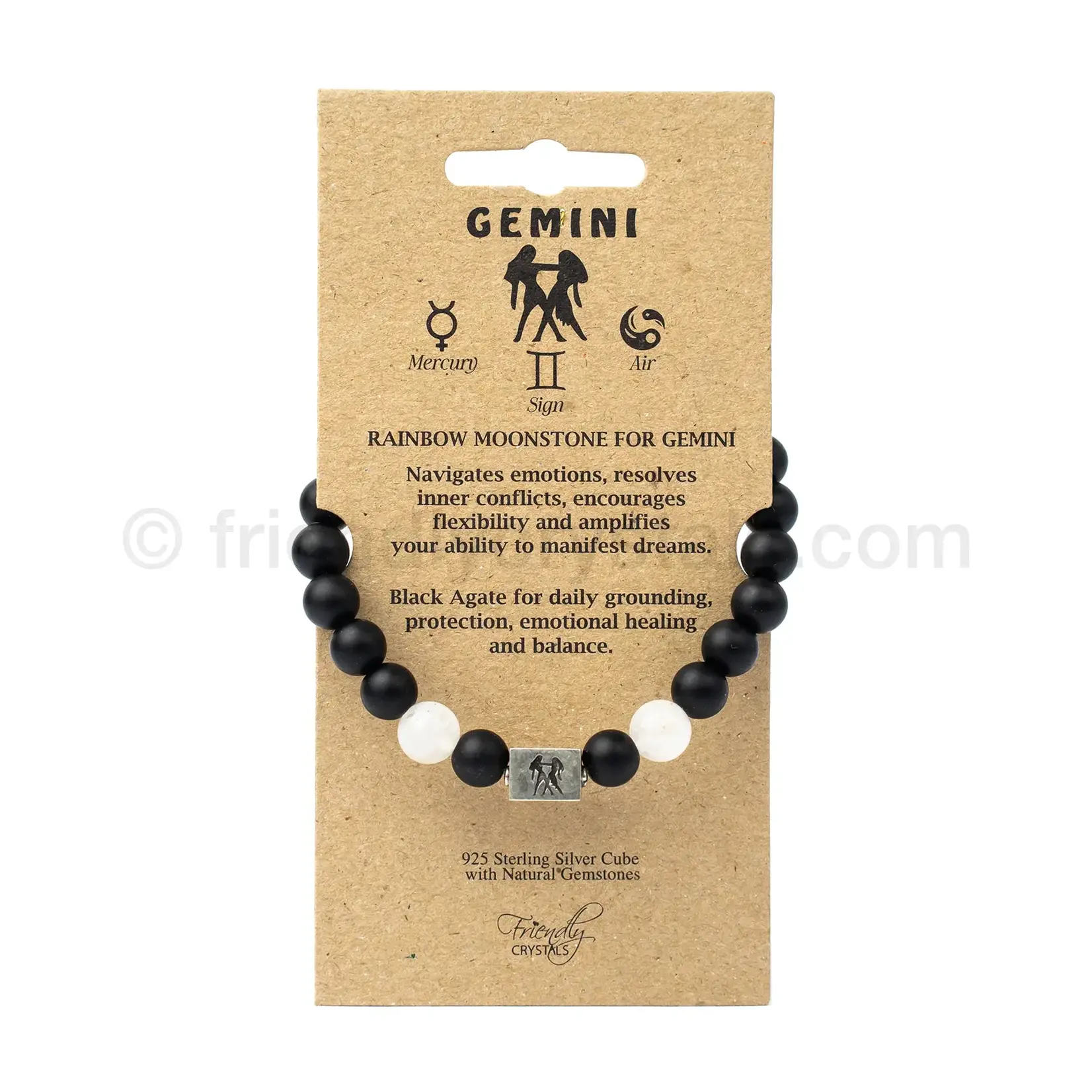 Friendly Crystals Gemini Zodiac Bracelet