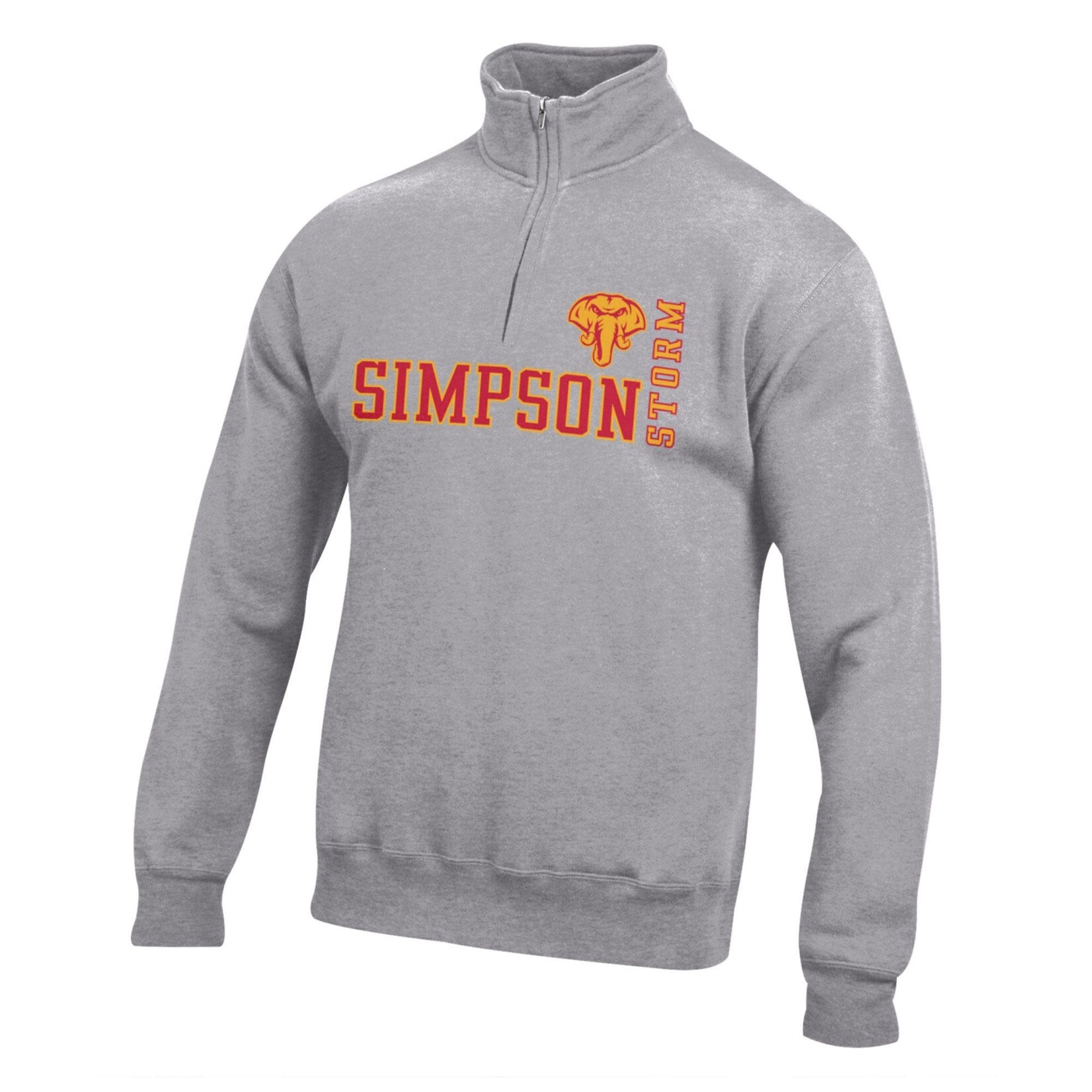 Gear For Sports Big Cotton 1/4 Zip - Oxford Heather