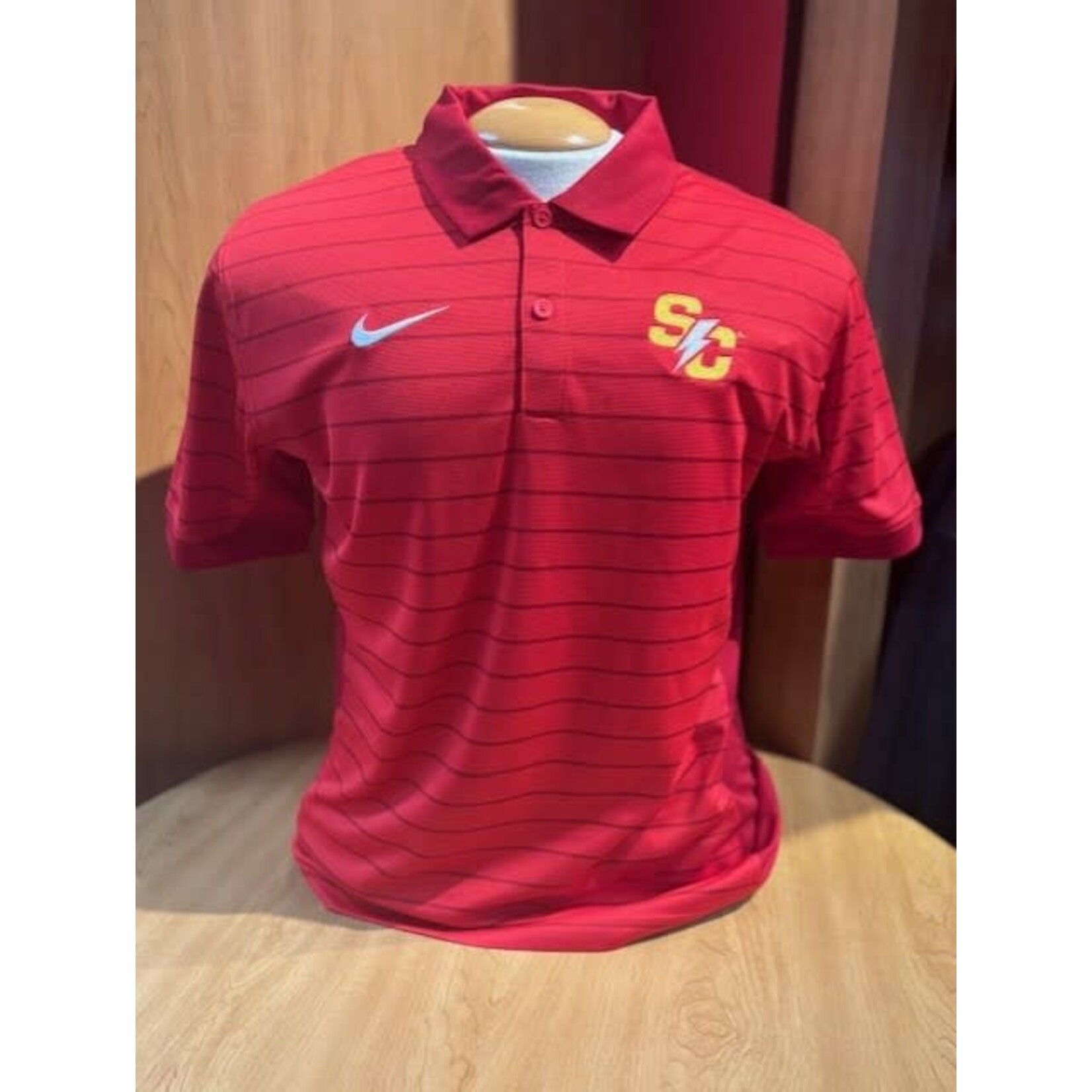 BCS Apparel Victory Polo Stripe - Red