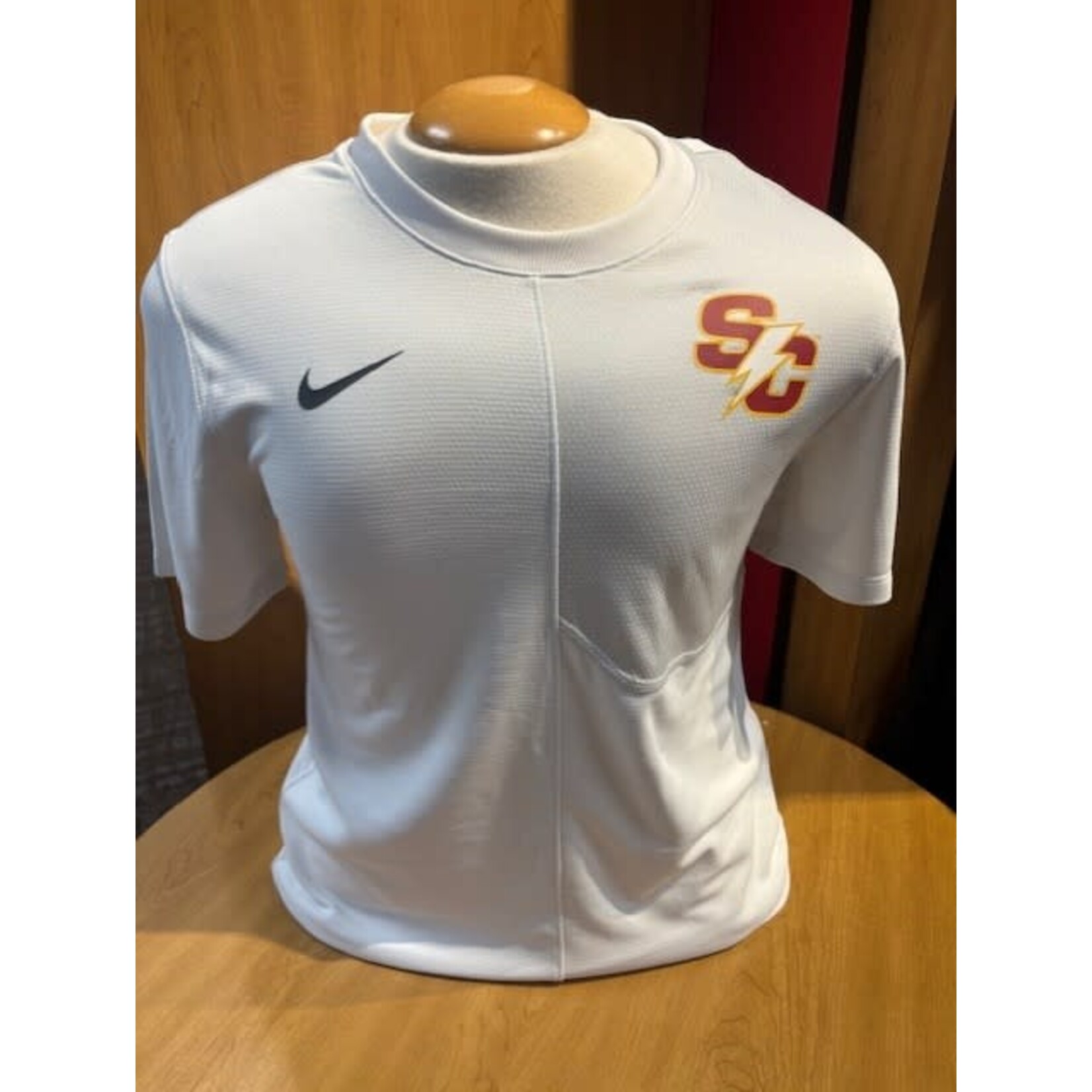 BCS Apparel Short Sleeve Coach Top UV - White