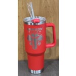 Nordic 40oz Red Articware Mug w/ Metal Straw
