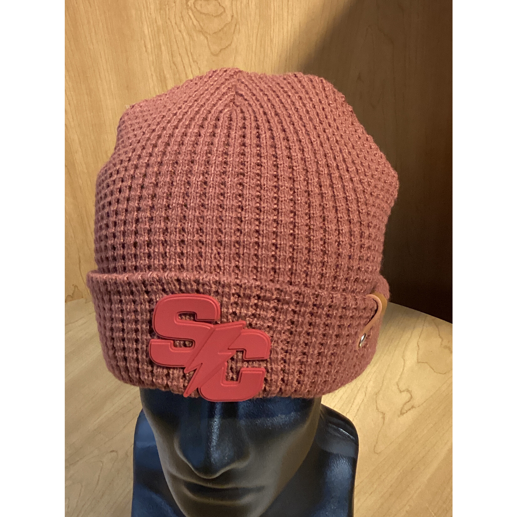 Branded Bills Waffle Weave Beanie Clay