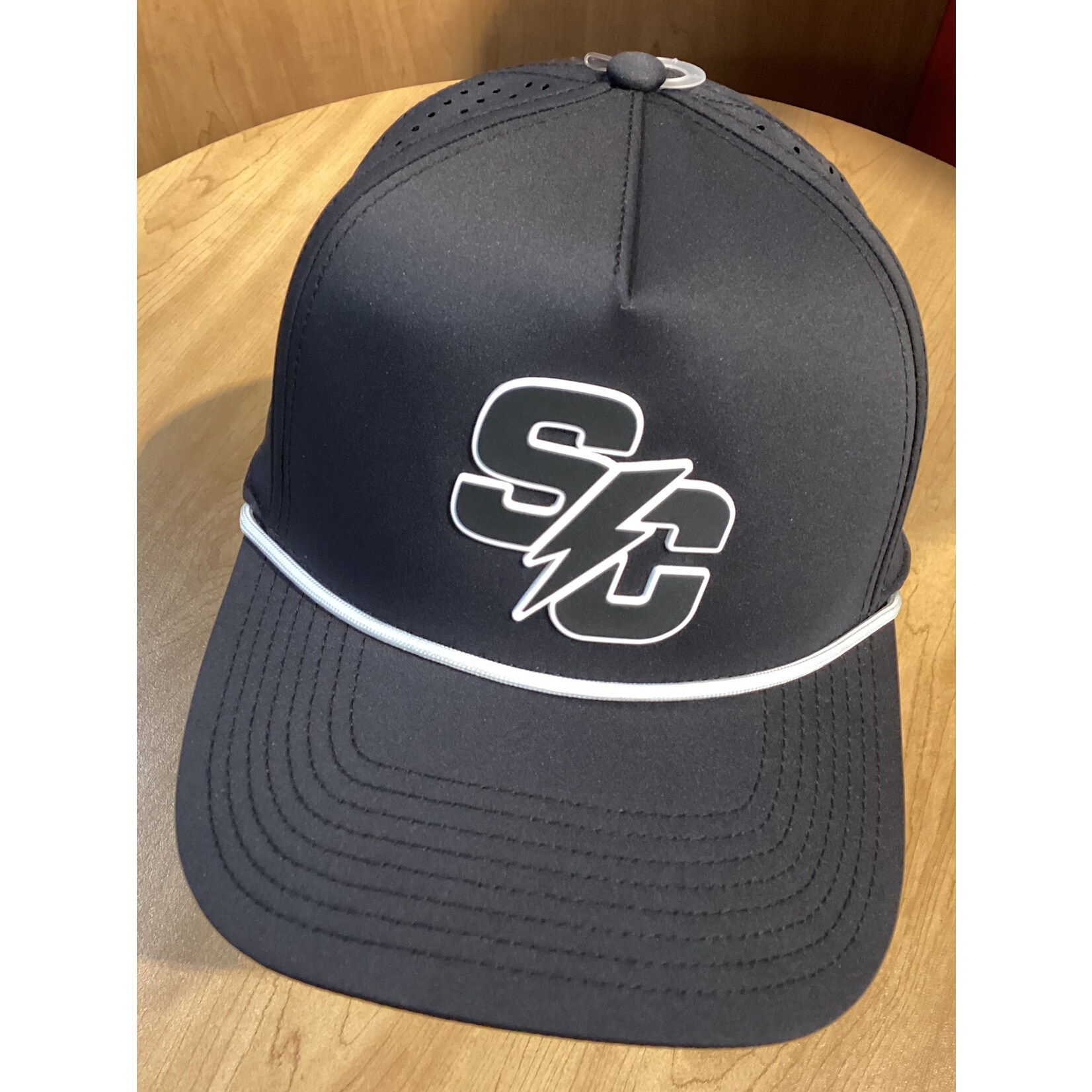 Branded Bills Black PVC Rope Hat