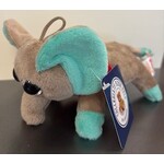 Jardine Plush Elephant Magnet w/Blue 4”