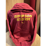 Nike Club Fleece Hood - Crimson