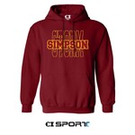 CI Sport SC Pitta Hood - Cardinal