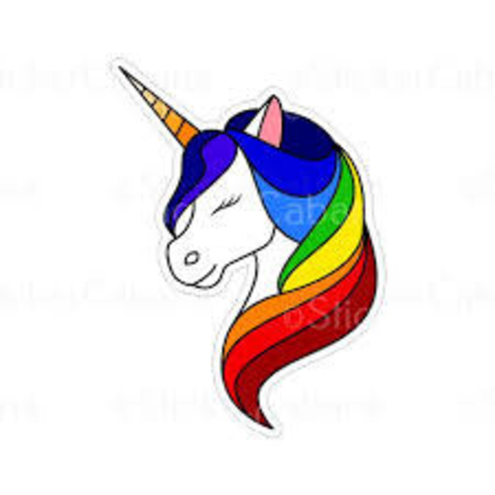 Sticker Cabana Rainbow Unicorn Sticker