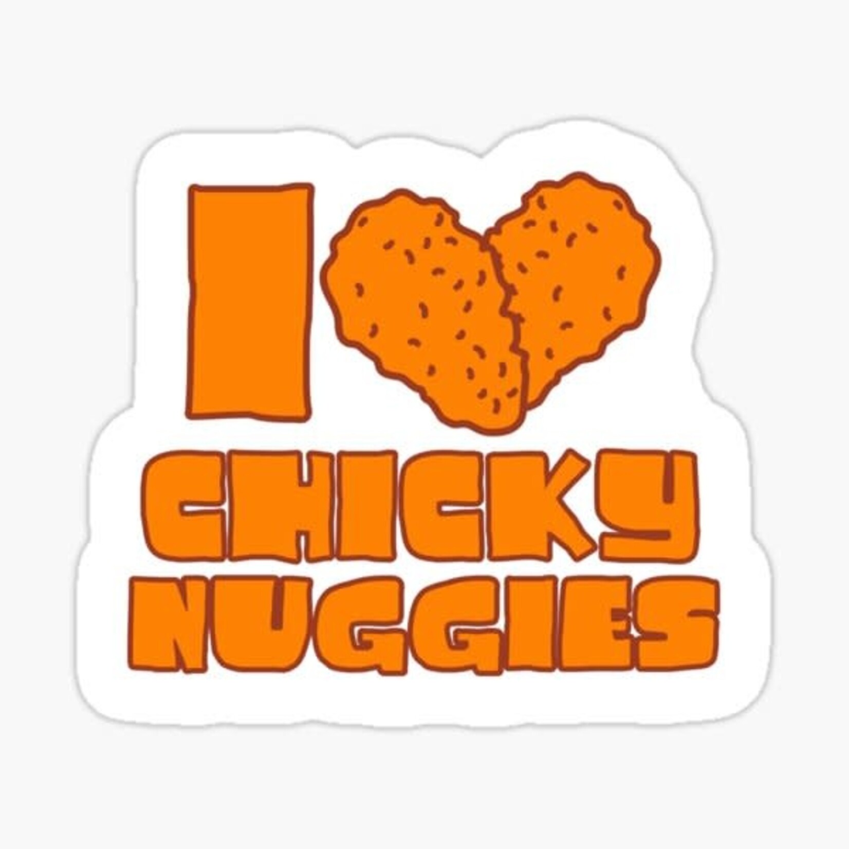Sticker Cabana I Heart Chicken Nuggies Sticker