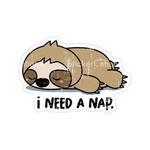 Sticker Cabana I need a Nap. Sloth