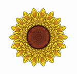 Sticker Cabana Sunflower