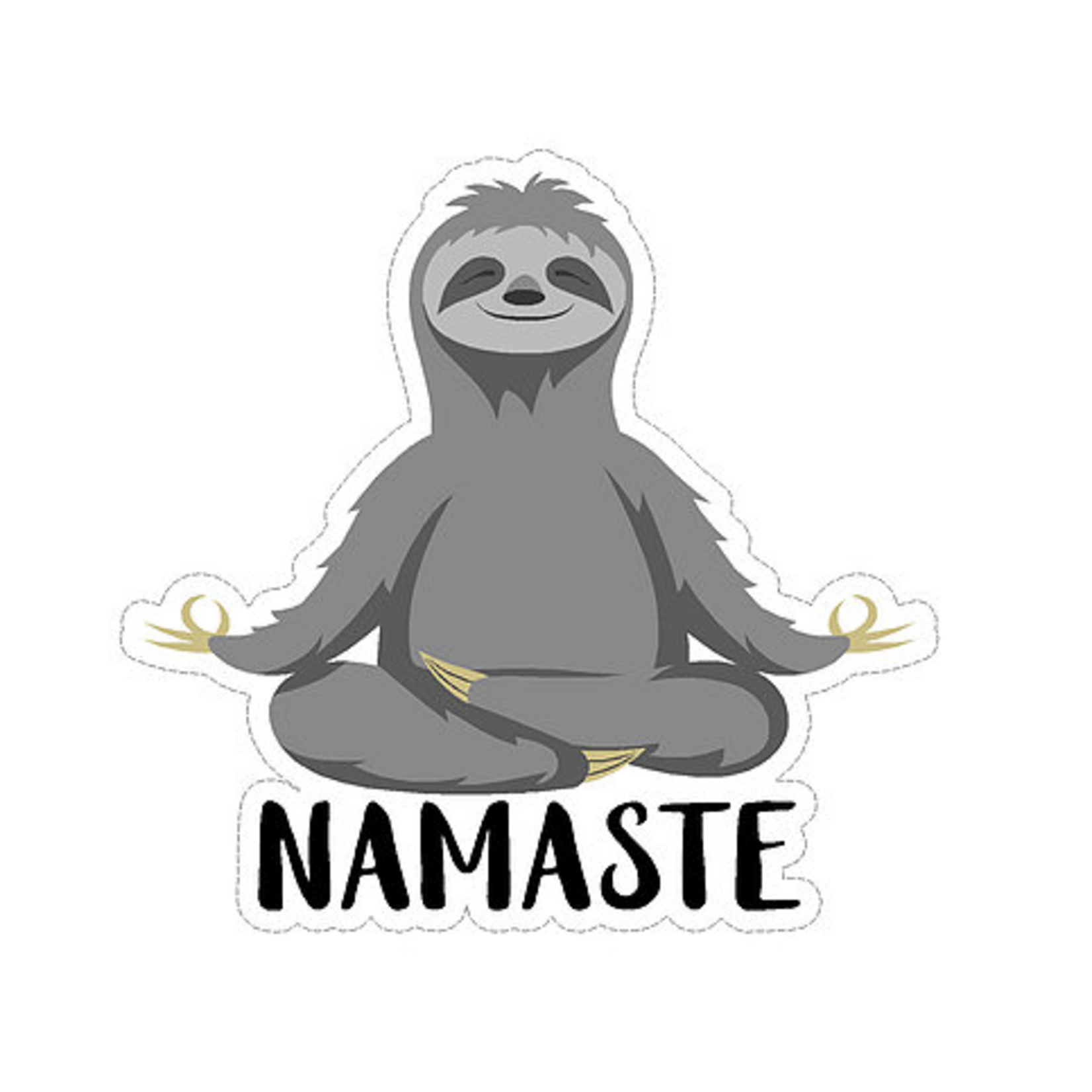 Sticker Cabana Namaste Sloth Sticker