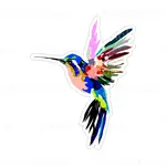 Sticker Cabana Colorful Hummingbird Sticker