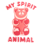 Sticker Cabana My Spirit Animal Pink Gummy Bear Sticker