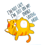 Sticker Cabana I'm not lazy. I'm Just on my energy saving mode.