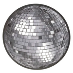 Sticker Cabana Silver Groovy Disco Ball Sticker