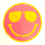 Sticker Cabana Smiley w/ Glasses Sticker