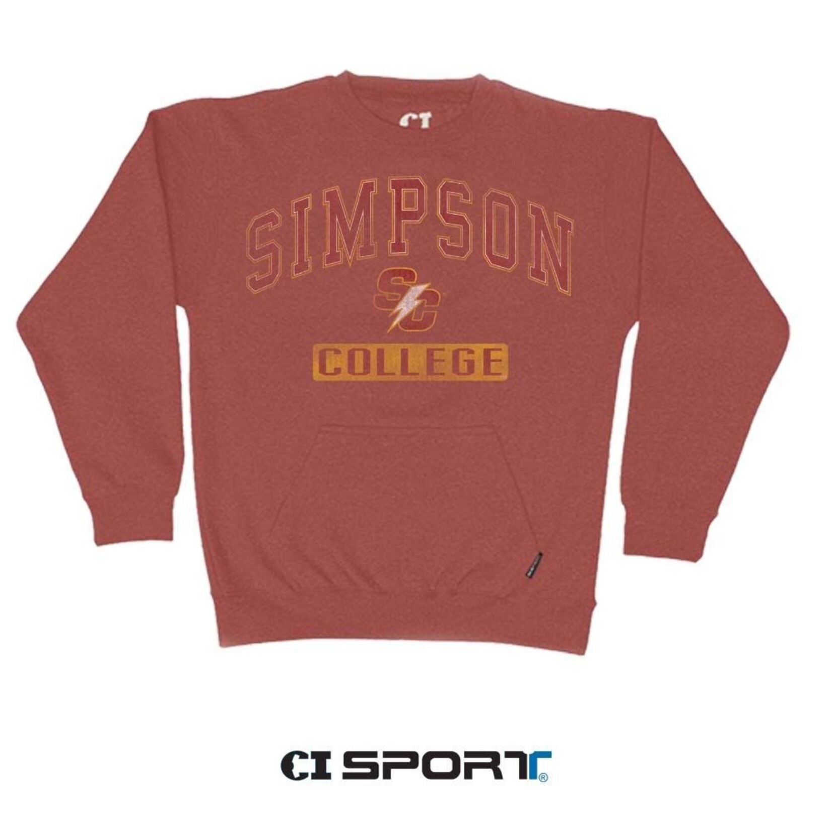 CI Sport CI Sport Pocket Crewneck - Redwood