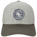 Legacy Mid-Pro Snapback Hat - Heather Grey/Grey Oil Cloth Visor