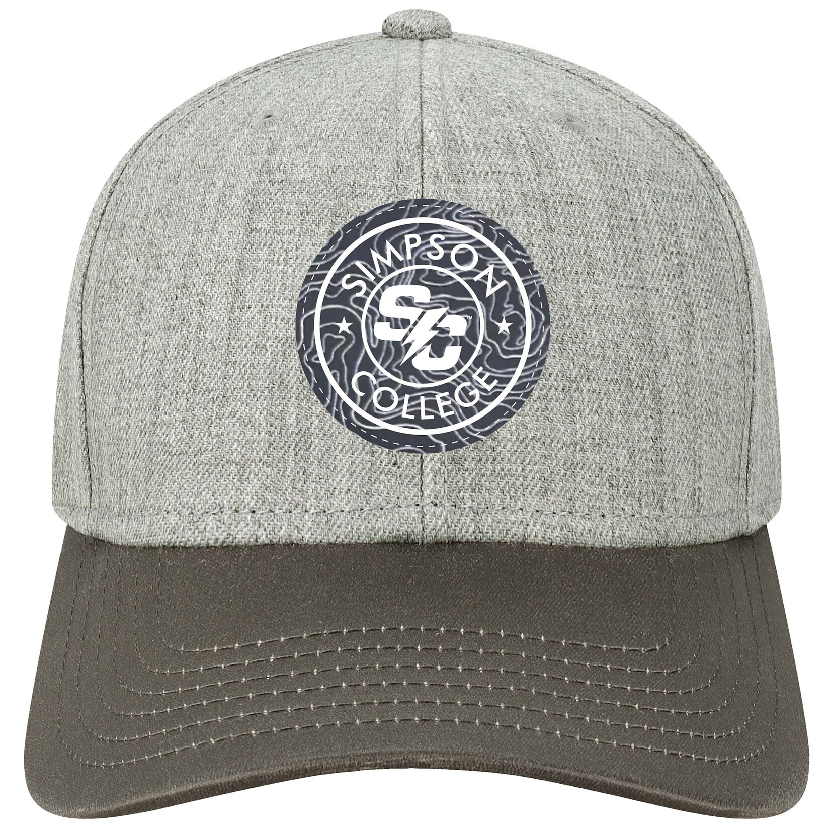 Legacy Mid-Pro Snapback Hat - Heather Grey/Grey Oil Cloth Visor