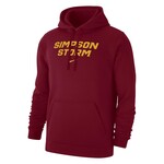 Nike Club Fleece Hood - Crimson